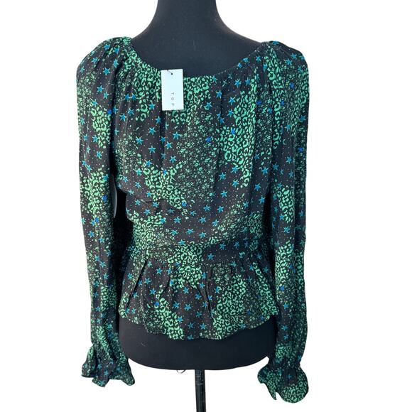 NEW TOPSHOP NORDSTROM ~ Tie Front Crop Top SZ 6 VISCOSE 100% - Picture 4 of 6